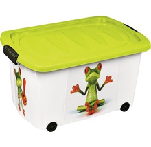 Úložný box s vekom a motívom žaby