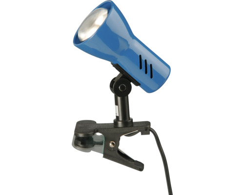 Modrá svorka so spínačom a káblom