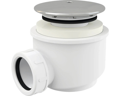 Odtoková súprava pre sprchu s chrómovaným krytom