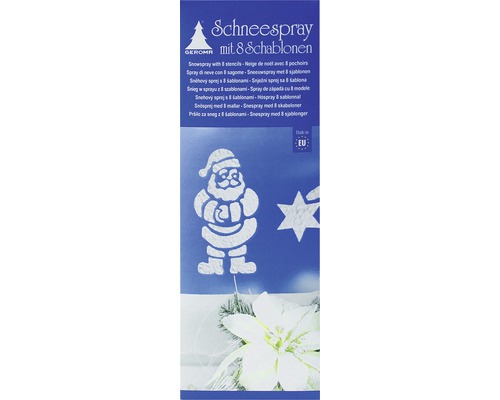Snehový sprej s ôsmimi šablónami