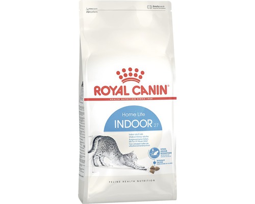 Logo Royal Canin. Suché krmivo pre mačky žijúce v byte na zníženie zápachu stolice.