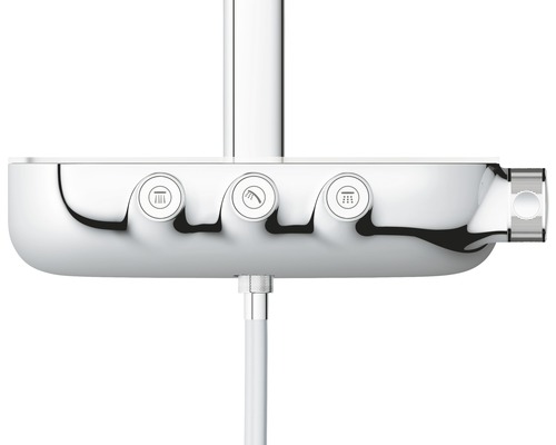 Sprchový panel s rôznymi druhmi prúdu