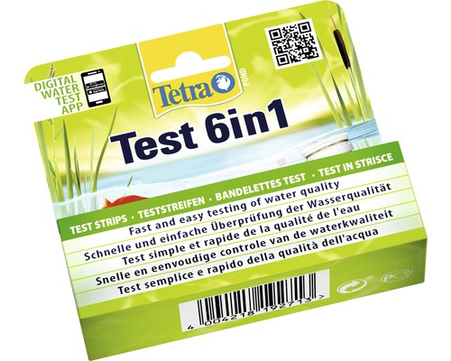 Testovacie prúžky Tetra 6v1 na testovanie kvality vody