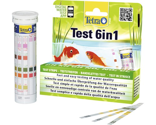 Tetra Test 6 v 1 pre jazierka pre jednoduché testovanie kvality vody