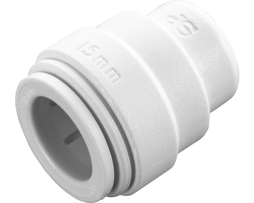 Plastová rúrková spojka, 15 milimetrov