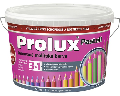 Oteruvzdorná farba na stenu Prolux Pastell purpurová 7 kg + 1 kg