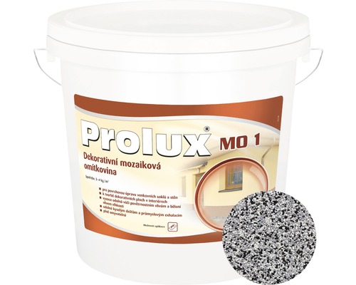 Dekoratívna mozaiková omietka Prolux 1 - 105 jemnozrnná 25 kg Vedro dekoratívnej mozaikovej omietky