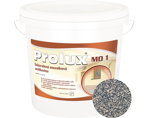 Dekoratívna mozaiková omietka Prolux 1 - 140 jemnozrnná 25 kg Vedro dekoratívnej mozaikovej omietky