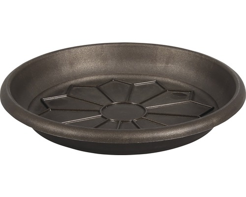 Miska pod kvetináč plastová Naxos Ø 28 cm hnedá