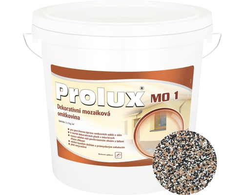 Dekoratívna mozaiková omietka Prolux 1 - 150 jemnozrnná 25 kg Vedro dekoratívnej mozaikovej omietky