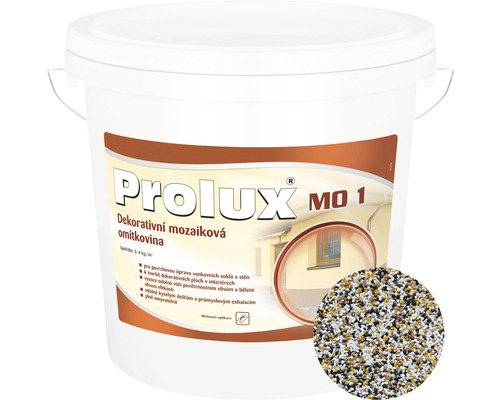 Dekoratívna mozaiková omietka Prolux 1 - 175 jemnozrnná 25 kg Dekoratívna mozaiková omietka Prolux M0 1 vo vedre
