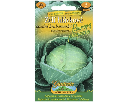 Kapusta hlávková neskorá kruhárenská Pourovo poloneskorá Balíček semien neskorej odrody hlávkovej kapusty