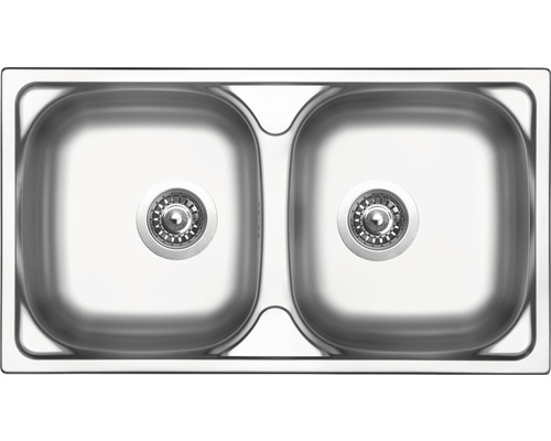Nerezový drez Sinks Okio 780V Duo 0,5 mm matný