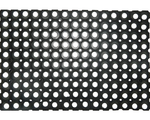 Rohožka pred dvere Domino gumená čierna 100 x 150 cm-0