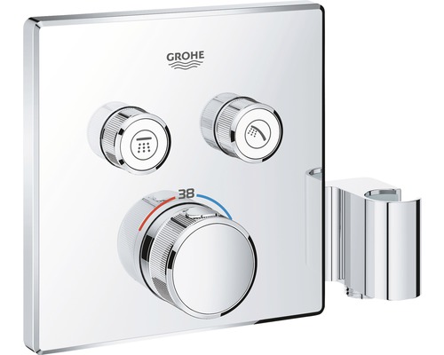 Logo Grohe Termostatická batéria s držiakom sprchy pre sprchu