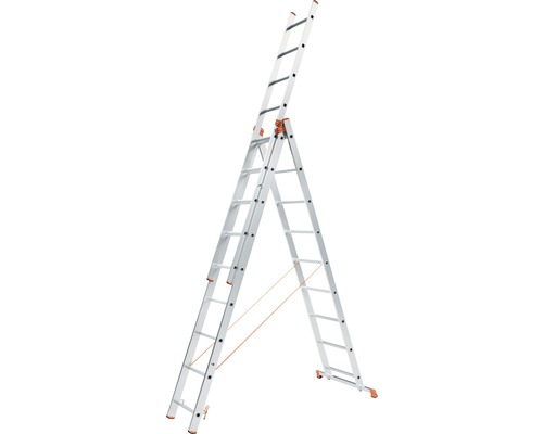 Hliníkový rebrík ALVE Helper 3x9 priečok typ 6609