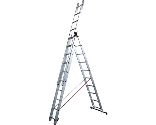 Hliníkový rebrík ALVE Helper 3x10 priečok typ 6610