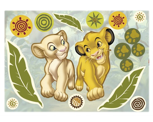 Nálepka na stenu Disney Simba and Nala 50x70 cm