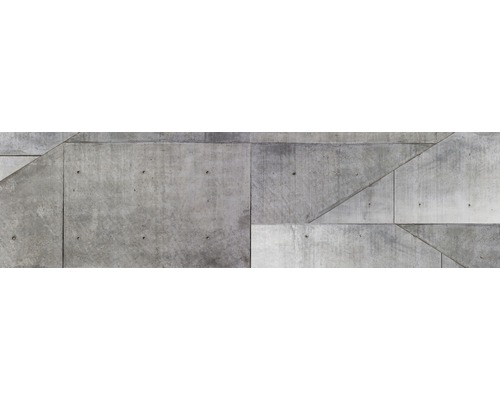 Samolepiace PVC tapeta do kuchyne mySPOTTI splash Beton 60x220 cm Betónové stenové prvky s geometrickým vzorom