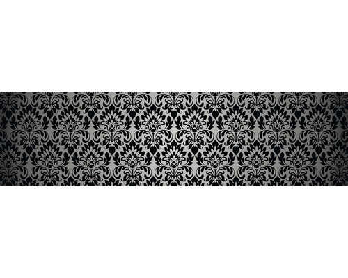Samolepiace PVC tapeta do kuchyne mySPOTTI splash Iluna 60x220 cm Tapeta s kvetinovým vzorom v damaškovom štýle
