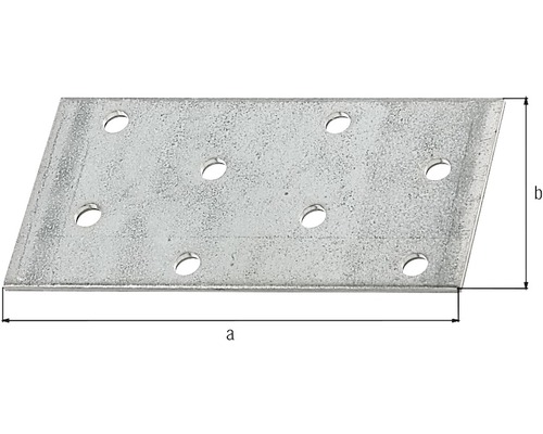 Kovová spojovacia doska s ôsmimi otvormi