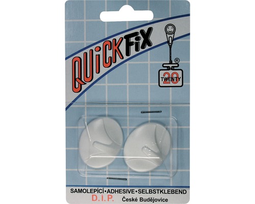 Samolepiaci háčik QuickFix Typ 6 blister biely