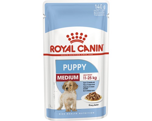 Royal Canin Puppy Medium krmivo pre šteňatá v 140 gramovom vrecku