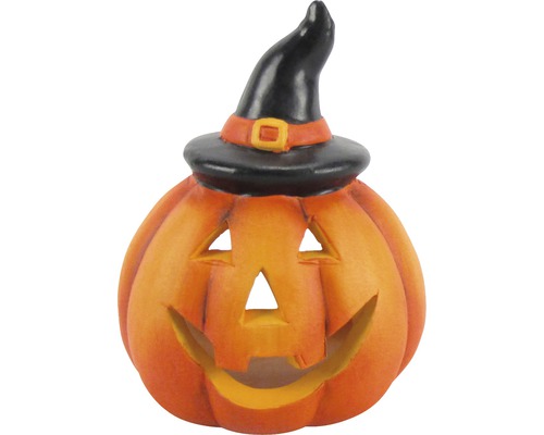 Halloweenska tekvica s čarodejníckym klobúkom