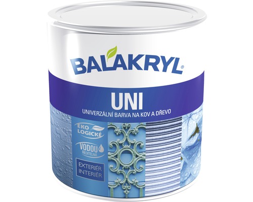 Univerzálna farba Balakryl UNI MAT V 2045 palisander 0250 ekologická 0,7 kg Balakryl Uni univerzálna farba na kov a drevo v plechovke
