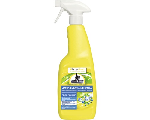 Čistiaci sprej na mačacie toalety Boga Clean v žltej fľaši
