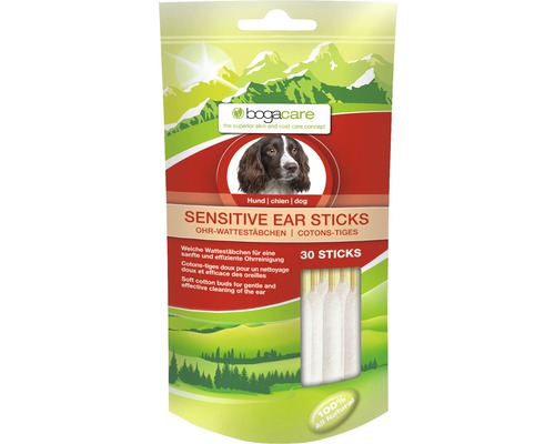 Vatové tyčinky pre psov Bogacare Sensitive Ear Sticks 30 ks