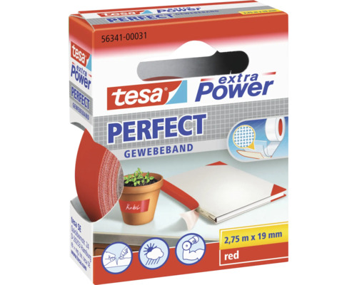 Tesa Extra Power Perfect textilná páska, 2,75 m x 19 mm