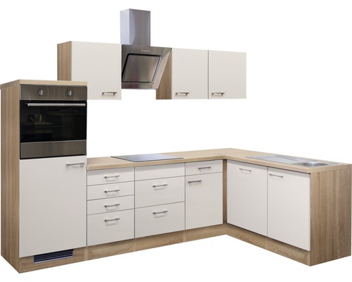 Kompletná kuchyňa s drezom, sporákom, rúrou, digestorom a skrinkami