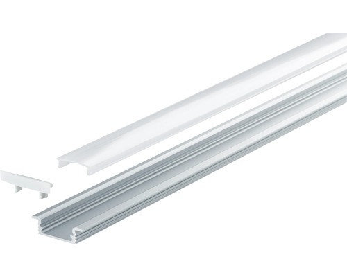 LED profil s krytom a koncovkou