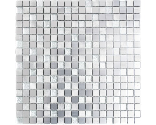 Hliníková mozaika ALF A309F strieborná 30 x 30 cm