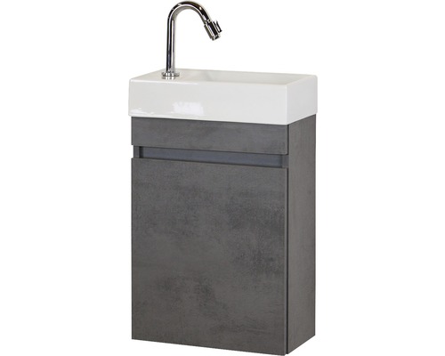 Umývadlová skrinka s umývadlom a batériou do kúpeľne