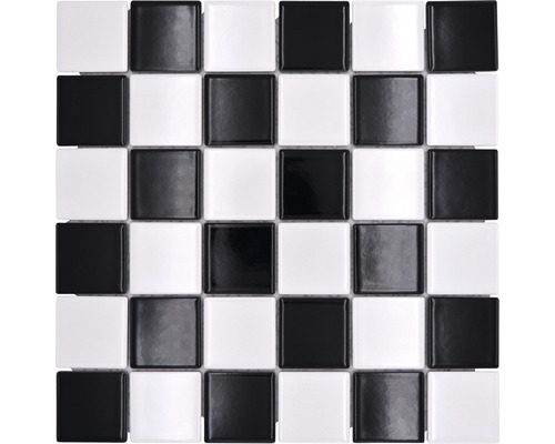 Keramická mozaika CD 200 čierna/biela 30 x 30 cm