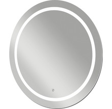 Guľaté zrkadlo do kúpeľne s LED osvetlením Silver Sun Ø 78 cm