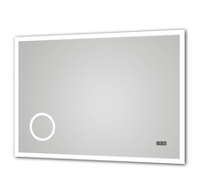 Zrkadlo do kúpeľne DSK LED Silver Venus 100x70 cm