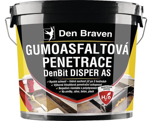 Penetrácia gumoasfaltová DEN BRAVEN DenBit Disper AS 5 kg Vedro Gumoasfaltowa Penetracja DenBit DISPER AS