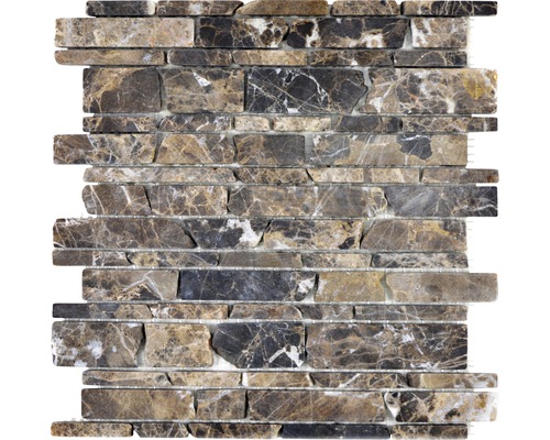 Mozaika z prírodného kameňa MOS Brick 285 27,5x30 cm hnedá