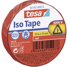 Tesa izolačná páska červená, 10 m x 15 mm