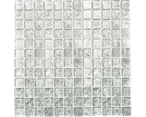 Sklenená mozaika CM 4SB11 STRIEBORNÁ 30x30 cm