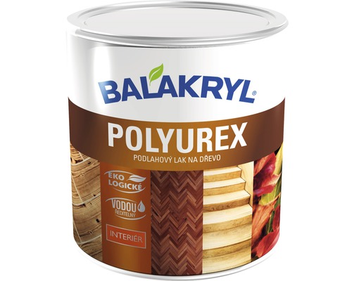 Lak na parkety Balakryl Polyurex V1616, polomatný 0,6 kg ekologicky šetrné