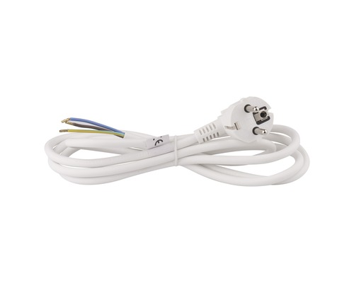 Napájací kábel Emos Flexo 3x0,75-H05VV-F 2m biely
