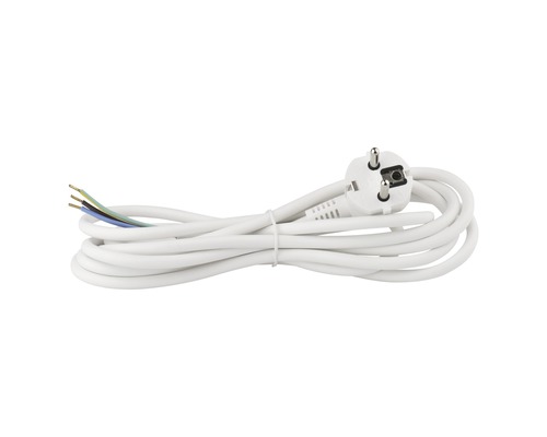 Napájací kábel Emos Flexo 3x0,75-H05VV-F 3m biely