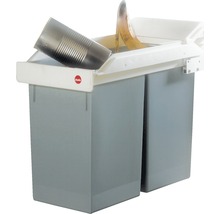 Odpadkový kôš Hailo MULTI-BOX 2x15 l, vstavaný-thumb-2