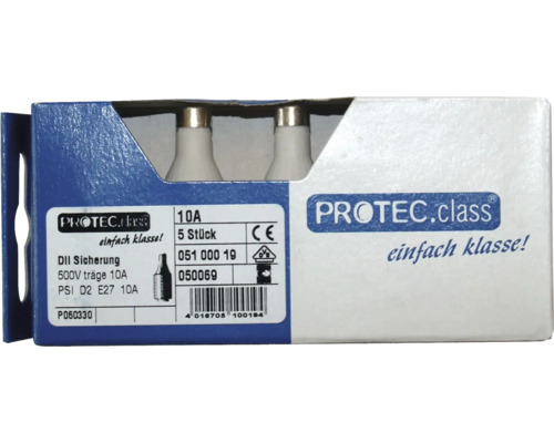 Poistka DII 10 ampérov PROTEC.class, 5 kusov