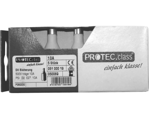 Balenie piatich poistiek DII 500 V, 10 ampérov