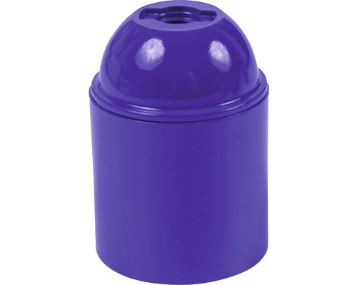 Objímka plastová E27, fialová